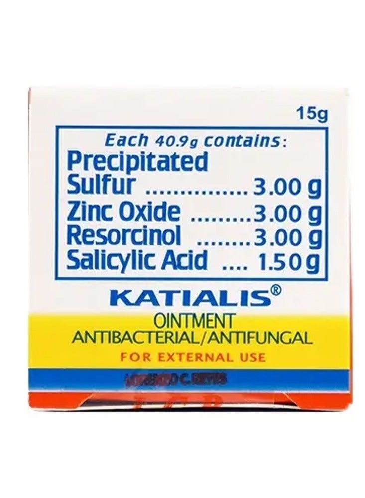 Katialis Ointment Antibacterial and Antifungal 15g - Image 1