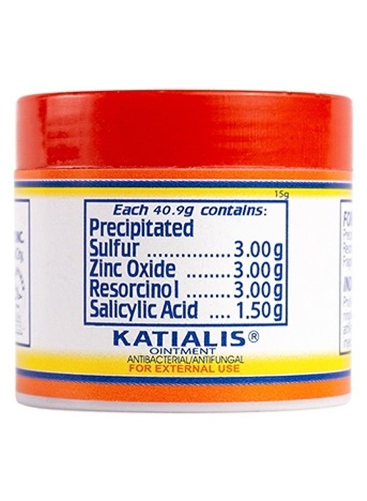 Katialis Ointment Antibacterial and Antifungal 15g - Image 2