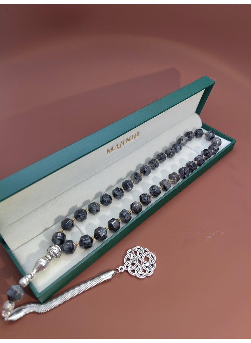 MAJOOD 33 Natural Agate Prayer Beads/Tasbih/10MM - Image 4