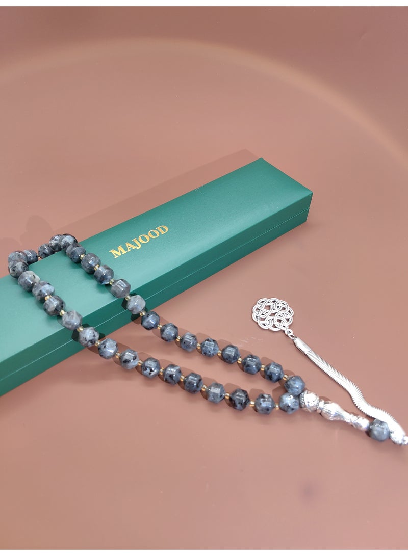 MAJOOD 33 Natural Agate Prayer Beads/Tasbih/10MM - Image 5