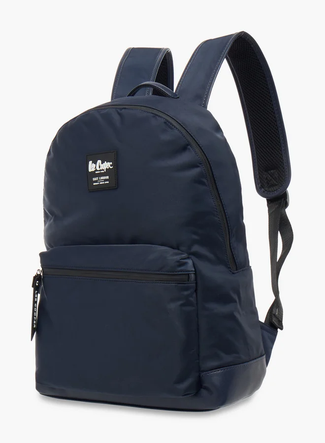 لي كوبر Solid School Backpack with Adjustable Straps and Zip Closure - 30x13x41 cm