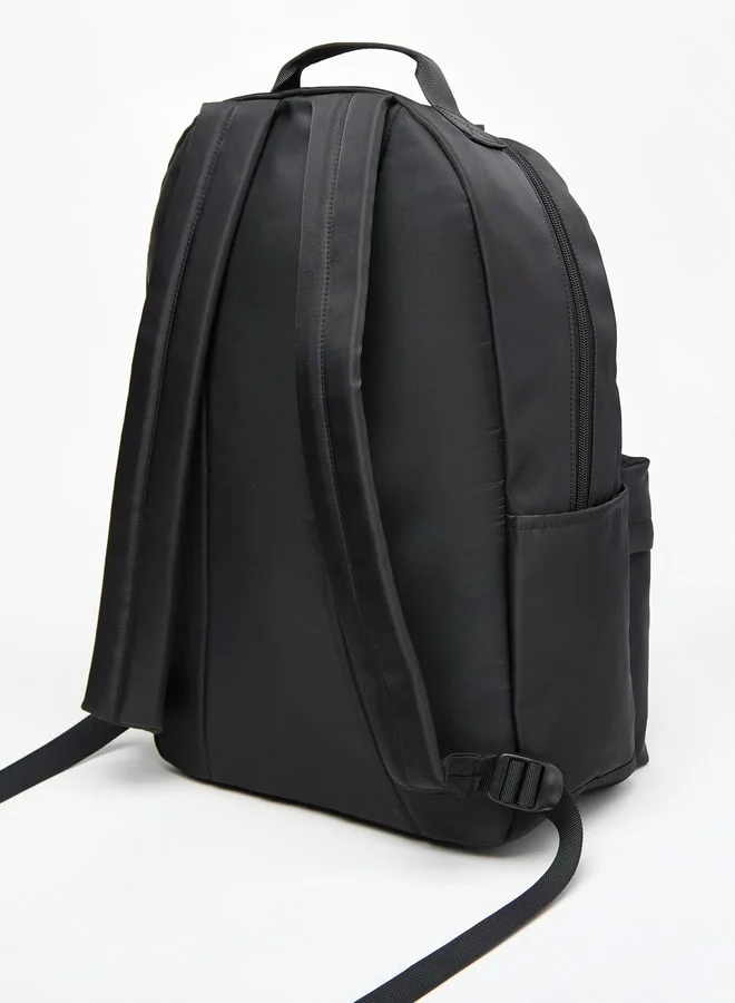 Kappa Boys Logo Print Backpack with Adjustable Straps and Pencil Pouch - 45x15x32 cm