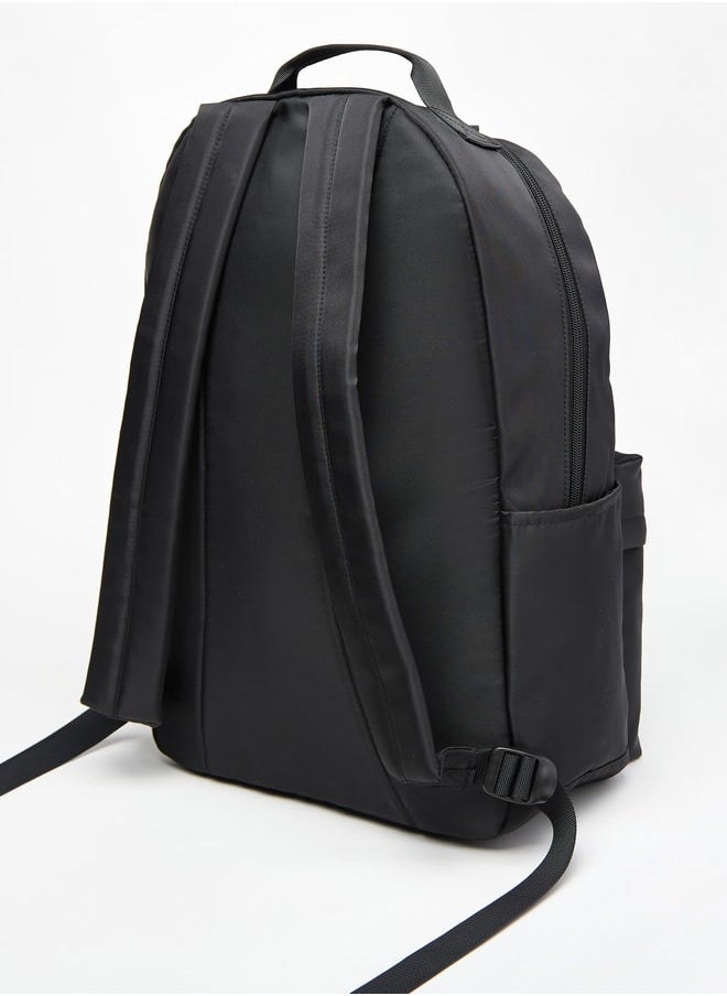 Kappa Boys Logo Print Backpack with Adjustable Straps and Pencil Pouch - 45x15x32 cm  - Image 3