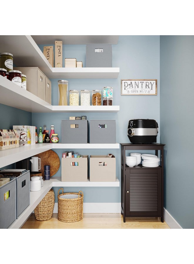 RiverRidge Folding Storage Bins with Handles Gray Cube Storage Organizer forCloset, Bedroom & Playroom - Closet Organizers and Storage Set of 2 - Image 5