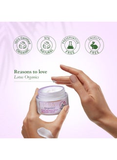 Lotus Organics+ Bakuchiol Plant Retinol Face Crème | Reduces Fine Lines & Wrinkles | Anti-Ageing | 100% Certified Organic Bakuchiol | All Skin Types | 50g  - Image 5