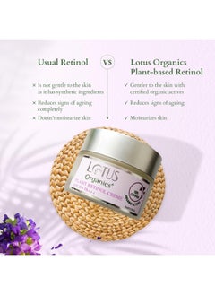 Lotus Organics+ Bakuchiol Plant Retinol Face Crème | Reduces Fine Lines & Wrinkles | Anti-Ageing | 100% Certified Organic Bakuchiol | All Skin Types | 50g  - Image 4