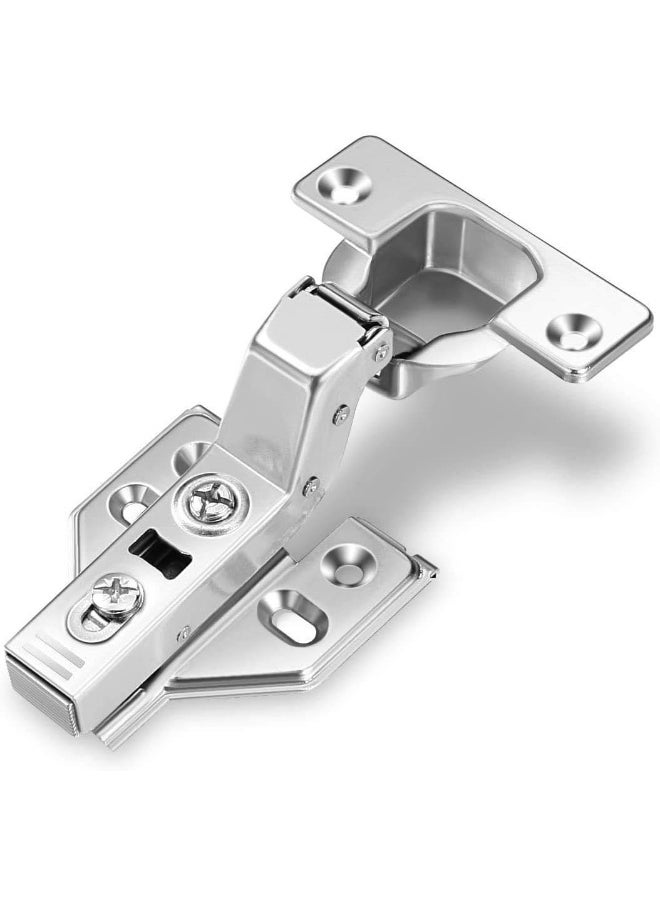 Royal Apex Royal Apex Frameless Cabinet Door Concealed Hinges, Soft-Close, European Inset, Full Overlay, Half Overlay, Nickel Plated For Kitchens, Bathrooms 