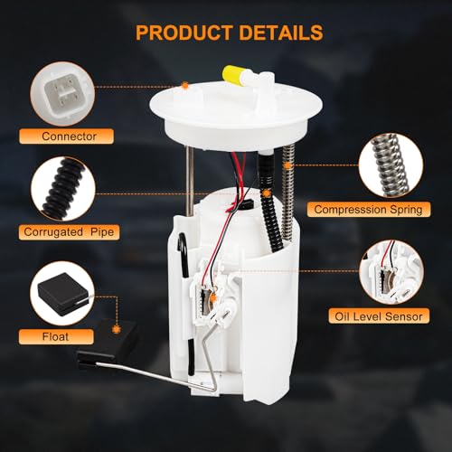 ASAPE E9145M Fuel pump assembly - Compatible with 2015 2016 2017 2018 2019 for Acura TLX 2.4L 2013 2014 2015 2016 2017 for H-onda Accord 2.4L Fuel Pump OEM 17045T2AA00 FG1544 P76836M - Image 3