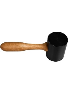 Artist Wooden Handle Plastic Black Mallet Leather Hand Tool Hammer  - Image 1