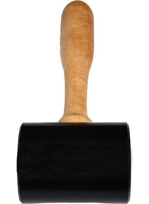 Artist Wooden Handle Plastic Black Mallet Leather Hand Tool Hammer  - Image 3