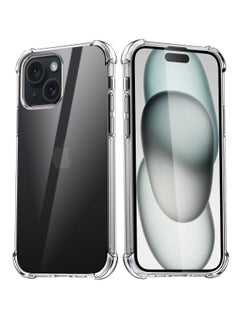 Houmt iPhone 15 Case Cover Soft Flexible TPU Anti-Shock Slim Transparent iPhone 15 Cover Anti Scratch Shockproof Protective Case  - Image 1
