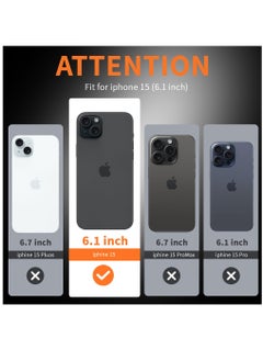 Houmt iPhone 15 Case Cover Soft Flexible TPU Anti-Shock Slim Transparent iPhone 15 Cover Anti Scratch Shockproof Protective Case  - Image 2
