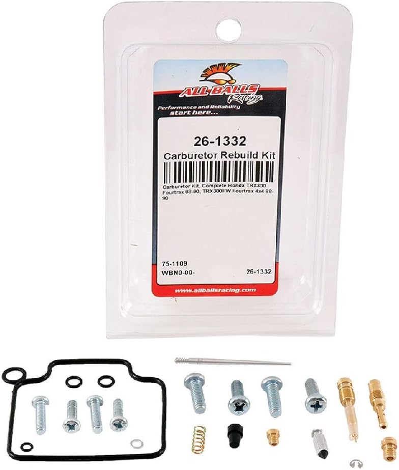 All Balls Carburetor Repair Kit 26-1332 for Honda TRX300 Fourtrax 1988-1990 - Image 3