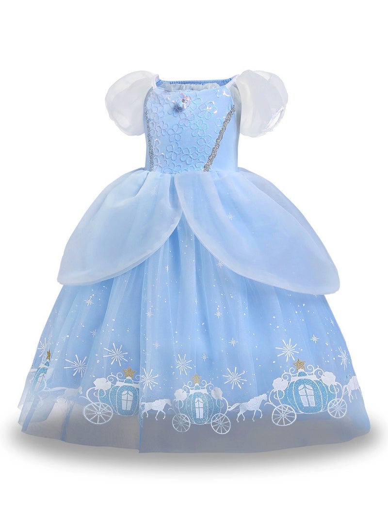 Joshberg Princess Costume,Adorable Princess Cosplay Fancy Party Dress Accessories Kit 130cm  - Image 3