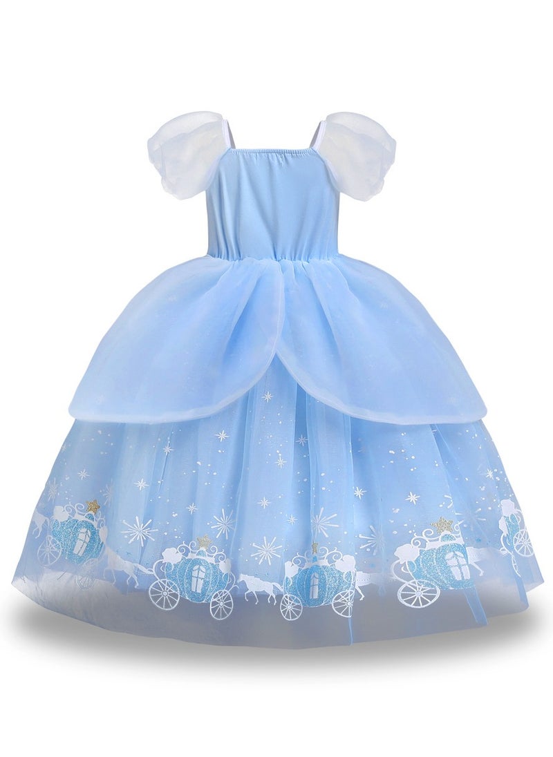 Joshberg Princess Costume,Adorable Princess Cosplay Fancy Party Dress Accessories Kit 130cm  - Image 4