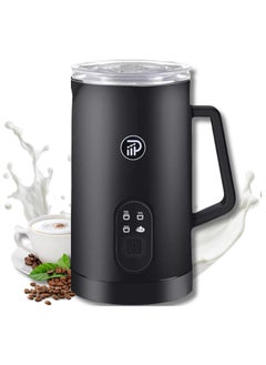 Prime Perks Prime Perks® | 2024 Milk Frother, Upgraded 4-in-1 Electric Milk Steamer, 580ml Automatic Hot and Cold Foam Maker and Milk Warmer for Latte, Cappuccinos, Macchiato, 400W, Black  - Image 1