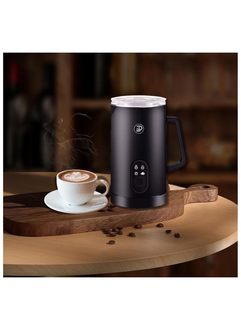 Prime Perks Prime Perks® | 2024 Milk Frother, Upgraded 4-in-1 Electric Milk Steamer, 580ml Automatic Hot and Cold Foam Maker and Milk Warmer for Latte, Cappuccinos, Macchiato, 400W, Black  - Image 5