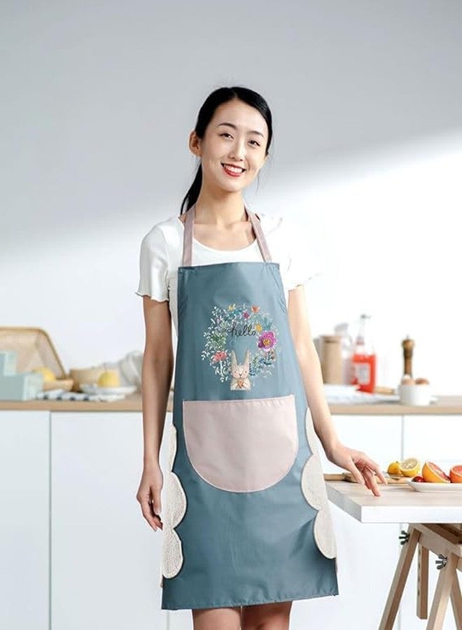 Daesyn Deal Coffee Overalls Wipe Hand Apron for Women Hand-wiping Kitchen Household Cooking Apron Oil-proof Waterproof Adult Waist Fashion - Image 1