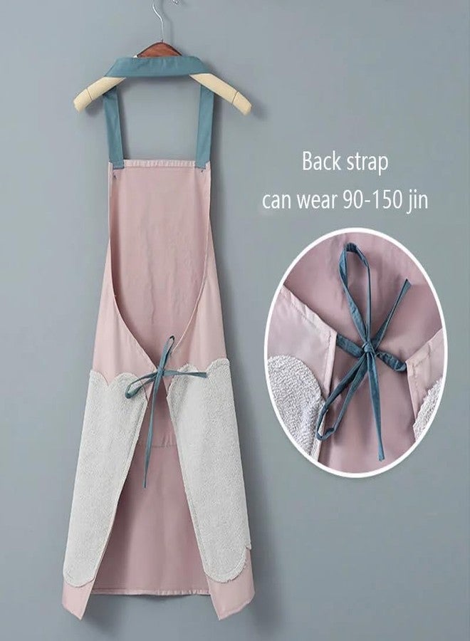 Daesyn Deal Coffee Overalls Wipe Hand Apron for Women Hand-wiping Kitchen Household Cooking Apron Oil-proof Waterproof Adult Waist Fashion - Image 2