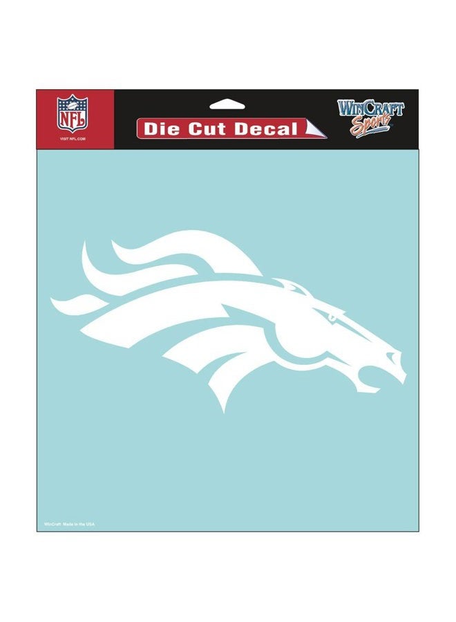 NFL Denver Broncos WCR25662061 Perfect Cut Decals, 8" x 8"