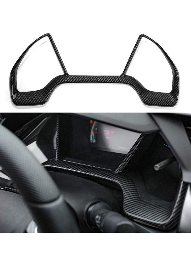 for 10th Gen Civic Dash Board Instrument Panel Dial Dashboard Trim Cover, Frame ABS Carbon Fiber Style Decal Interior Moulding Accessories Honda 2020 2019 2018 2017 2016 - Image 1