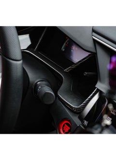 Generic for 10th Gen Civic Dash Board Instrument Panel Dial Dashboard Trim Cover, Frame ABS Carbon Fiber Style Decal Interior Moulding Accessories Honda 2020 2019 2018 2017 2016  - Image 3