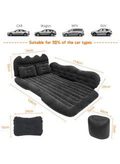 Arabest Car Air Mattress Travel Inflatable Back Seat Air Bed Cushion with Auto Pump and Two Pillows for SUV Vehicle Trunk Back Seat for Camping Hiking Travel  - Image 3