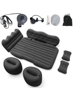 Arabest Car Air Mattress Travel Inflatable Back Seat Air Bed Cushion with Auto Pump and Two Pillows for SUV Vehicle Trunk Back Seat for Camping Hiking Travel  - Image 2