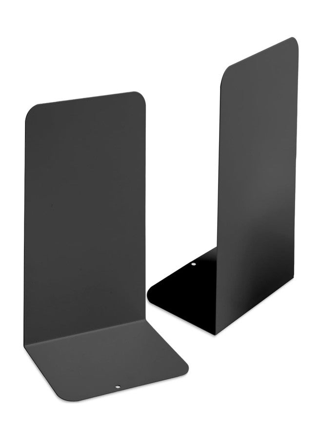 ام اند جي زوج من مساند الكتب من إم آند جي، مساند كتب معدنية سوداء كبيرة للرفوف، سدادة كتب على شكل حرف L للكتب الثقيلة، حامل كتب مانع للانزلاق للمكتب والمنزل والمدرسة - Image 1