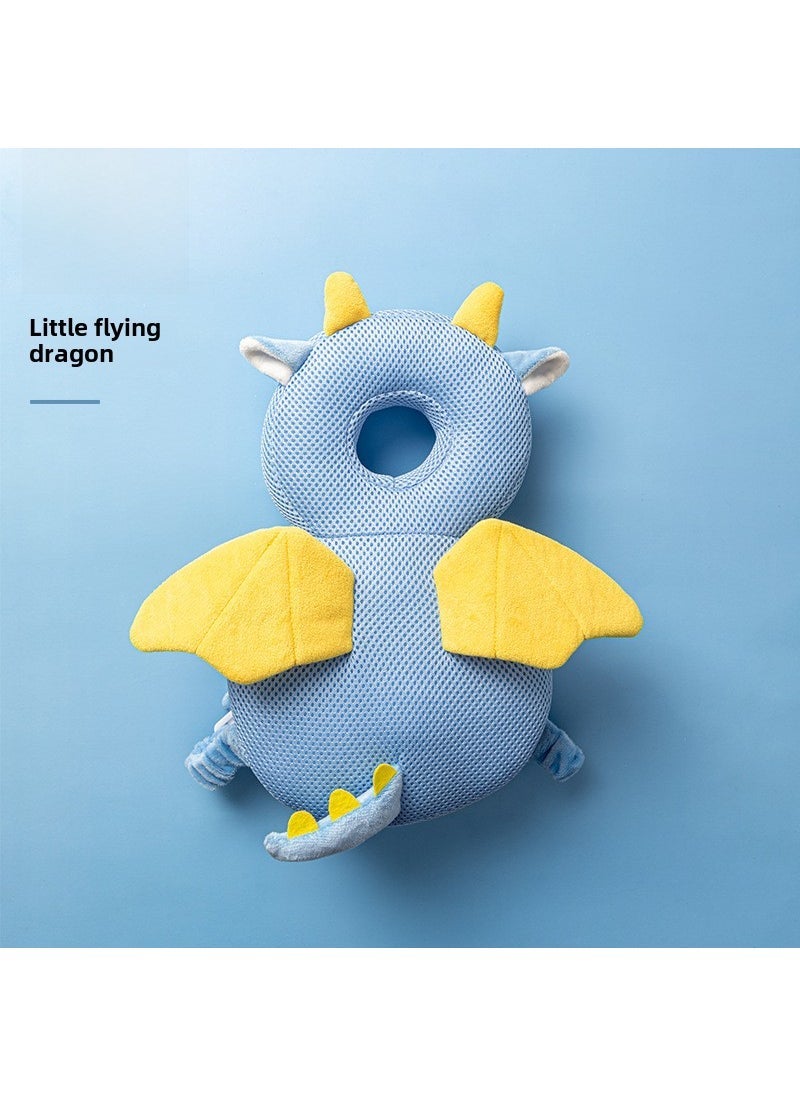 Baby Anti-Fall Pad Breathable Head Cushion Mesh-small flying dragon 