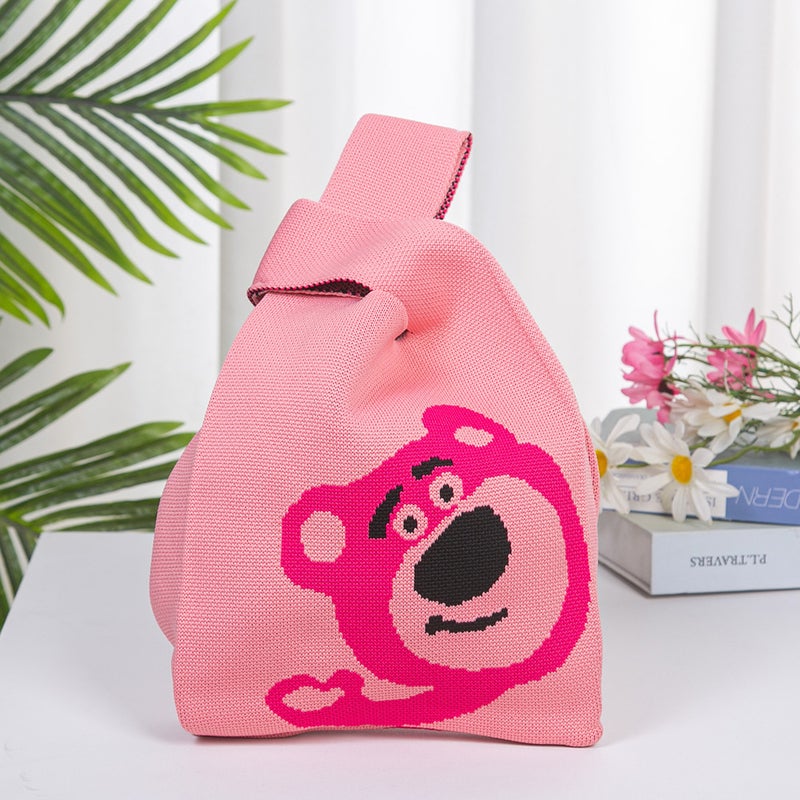 New Knitted Bag Cute Animal Style Women'S Handbag Japanese And Korean-Style All-Match Outdoor Knitted Women'S Handbag - Image 3