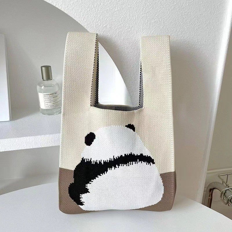 New Knitted Bag Cute Animal Style Women'S Handbag Japanese And Korean-Style All-Match Outdoor Knitted Women'S Handbag - Image 1
