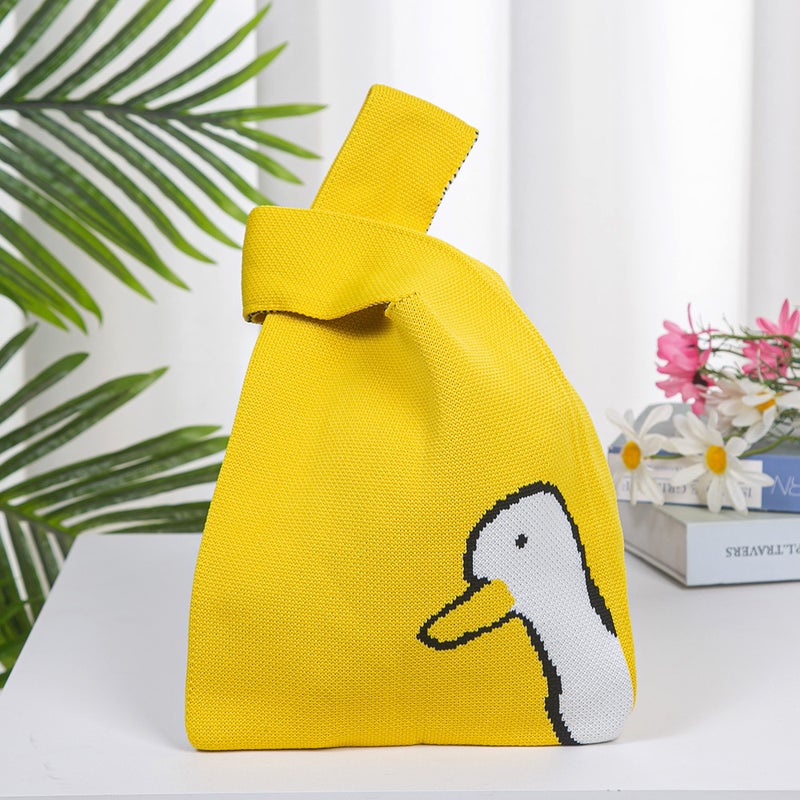 New Knitted Bag Cute Animal Style Women'S Handbag Japanese And Korean-Style All-Match Outdoor Knitted Women'S Handbag - Image 4