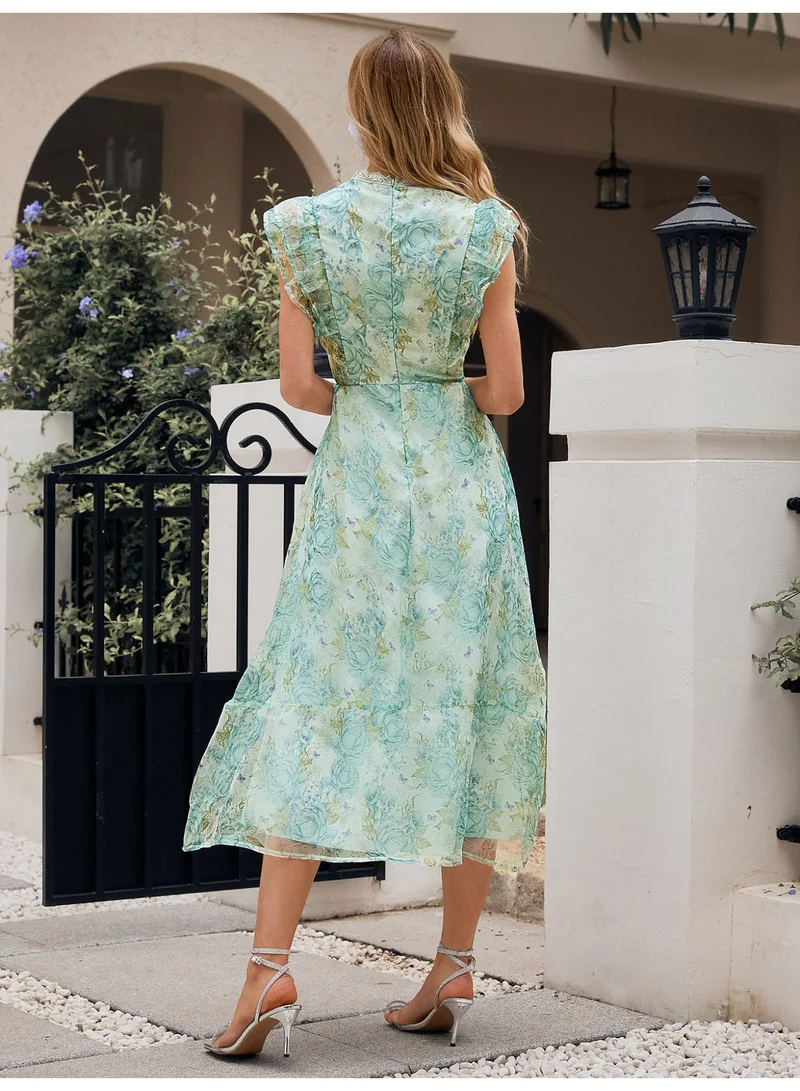 SIMPLEE Women's Summer Elegant DressLight & Comfortable Lightweight Cotton Blend Perfect for Outings