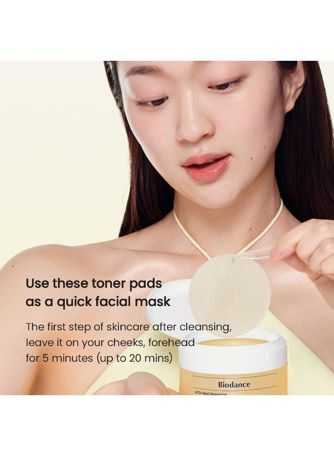 بيودانس iodance Vita Niacinamide Gel Toner Pads, Dark Spot Corrector, Evening Skin Tone, Gentle Exfoliating Toner Pads with Vitamin C, Korean Skincare, Stocking Stuffersㅣ4.93 fl.oz.(140g)*60Pads - Image 5