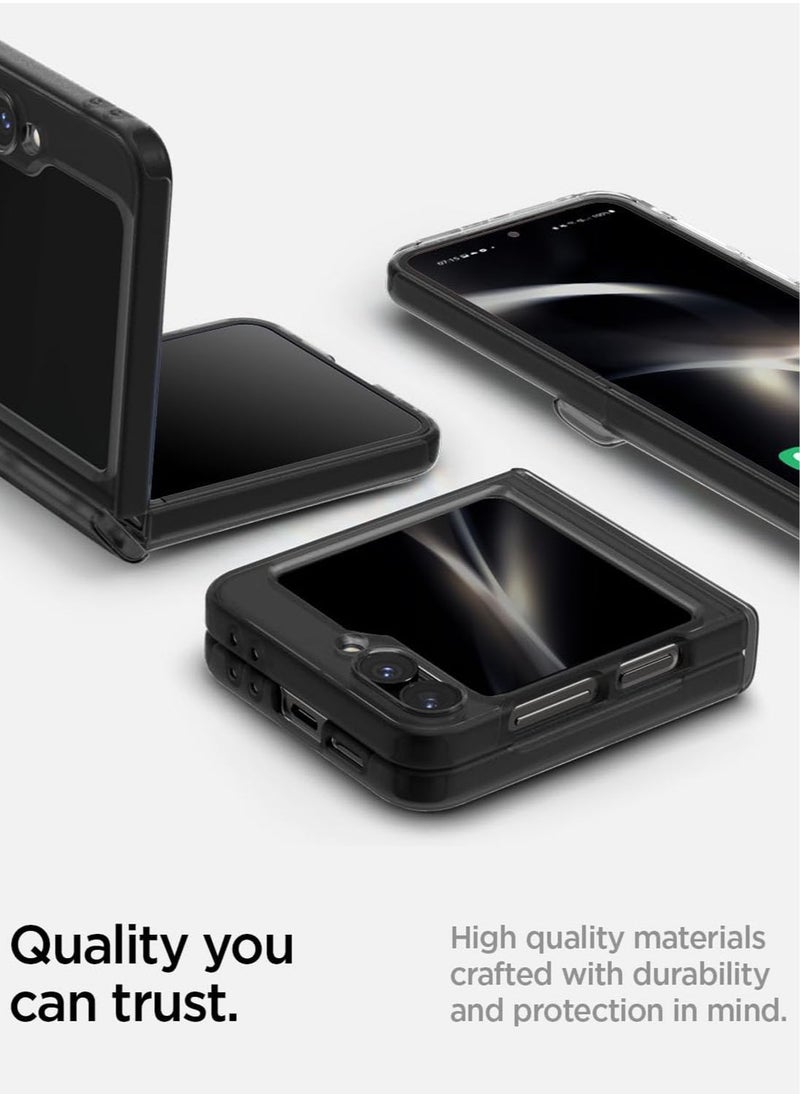 Ultra Hybrid Pro Samsung Galaxy Flip 6 Case Cover with Hinge Protection (2024) - Frost Gray