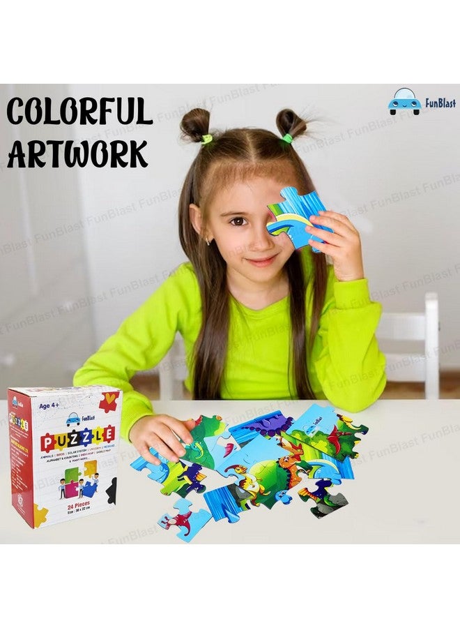 FunBlast Dinosaur Jigsaw Puzzle for Kids Jigsaw Puzzle for Kids of Age 3-5 Years - 24 Pcs (Multicolor, Size 30X22 cm) - Image 4