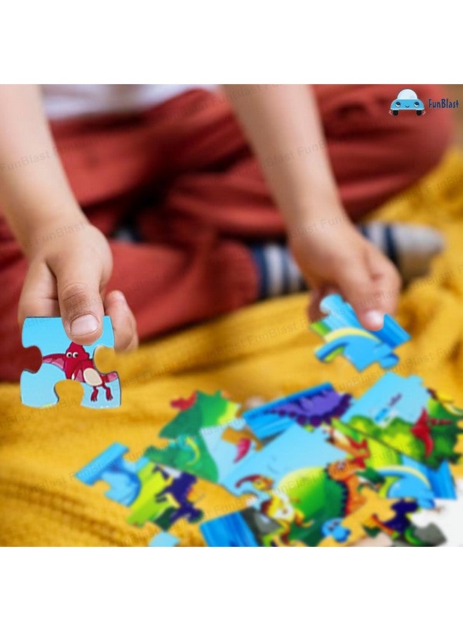 FunBlast Dinosaur Jigsaw Puzzle for Kids Jigsaw Puzzle for Kids of Age 3-5 Years - 24 Pcs (Multicolor, Size 30X22 cm) - Image 5