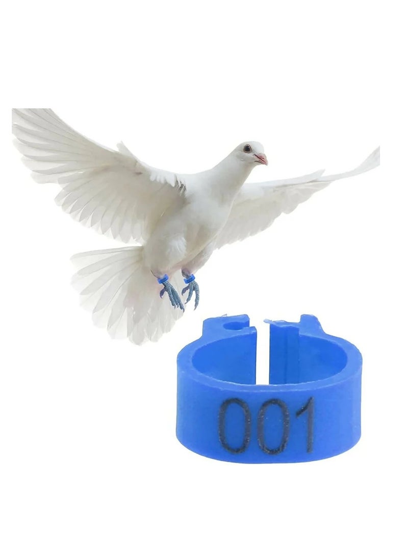 Numbered plastic pigeon rings - 100 pieces - Image 1