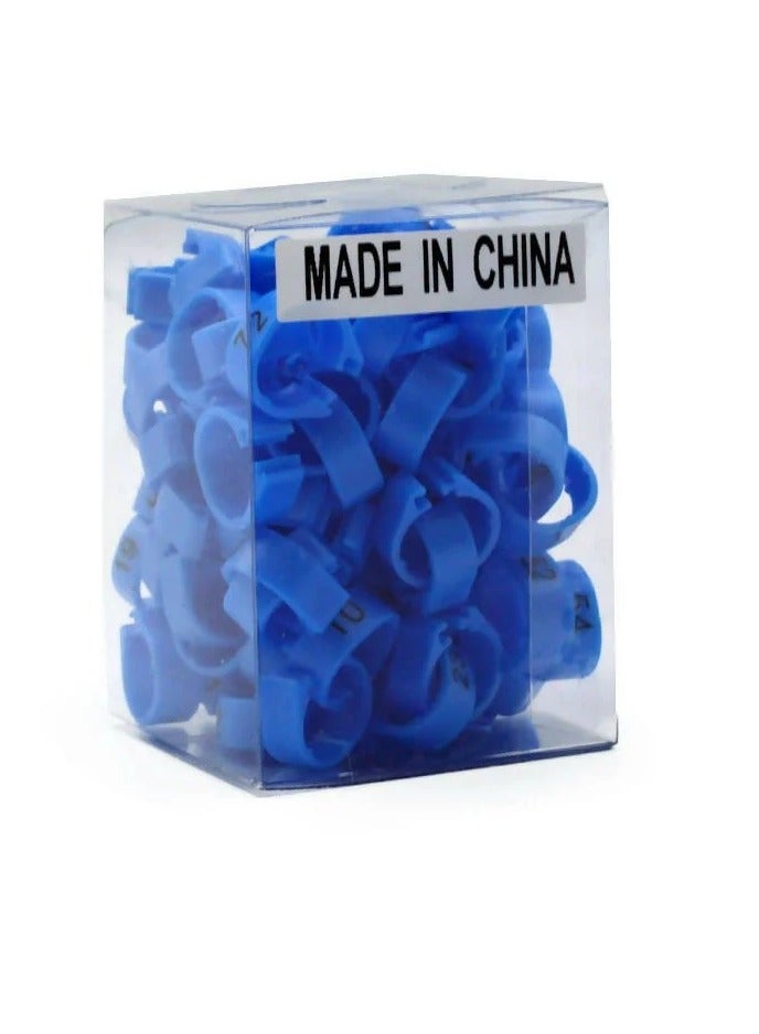 Numbered plastic pigeon rings - 100 pieces - Image 2