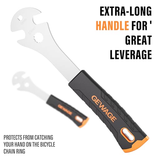 GEWAGE Bike Bicycle Pedal Wrench - Bicycle Pedal Removal Tool With Extra Long Handle-Pedal Spanner Double Wrench For Mountain Road Bike - Image 4