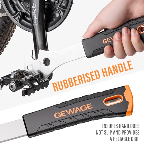 GEWAGE Bike Bicycle Pedal Wrench - Bicycle Pedal Removal Tool With Extra Long Handle-Pedal Spanner Double Wrench For Mountain Road Bike - Image 2