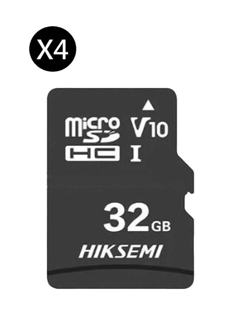 HIKSEMI Bundle Of 4 Micro Sd Card NEO ADAPTER  HS-TF-c1-32GB