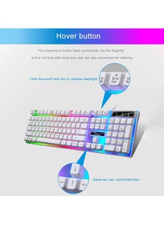 Huitich G21 Wired Gaming Keyboard – Mechanical Feel, RGB Backlit USB Plug & Play  - Image 2