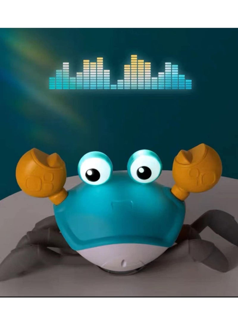 Wish Electric Runaway Crab Toy with Music and LED Lights - Interactive Crawling Toy for Toddlers, Auto Avoids Obstacles, Learning Development Gift for Kids - Image 4