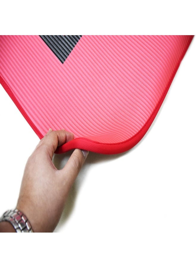 Joerex Marvel Binding Yoga Mat - Red Color - Image 2