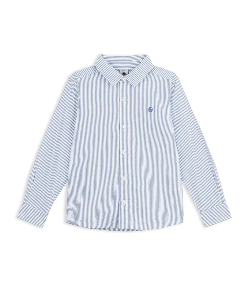 Petit Bateau Children's Stripy Cotton Shirt