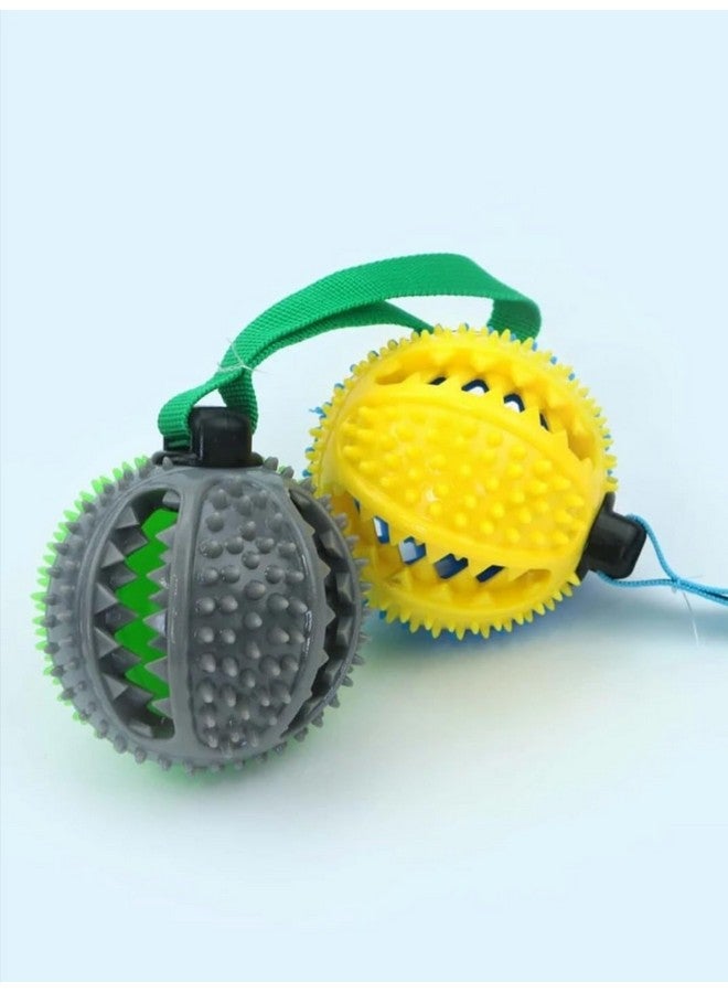 Dog Teething Toys Ball Nontoxic Durable Dog Iq Puzzle Chew Toys For Puppy Small Large Dog Teeth Cleaning/Chewing/Playing/Treat Dispensing Dog Toys - Pack Of -1 - Image 2