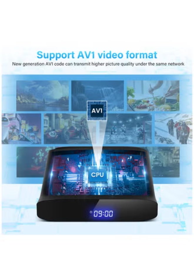 A95X W2 Android 11 Smart TV Box, 4K UHD@60FPS Output, Dual-Band WiFi + Bluetooth 5.0, HDR & AV1 decoding, for Home Theater & Streaming - Image 3