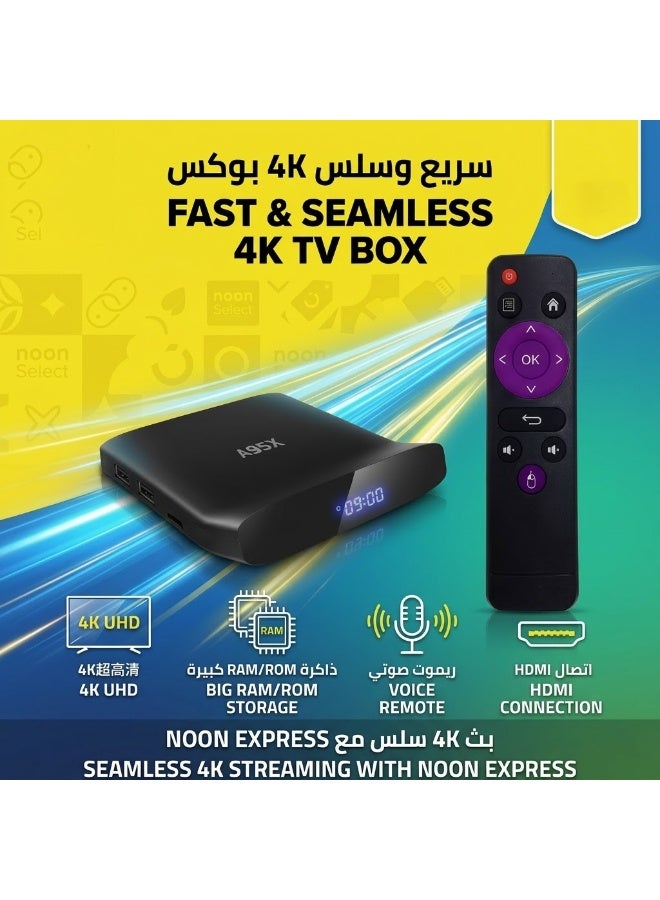 A95X W2 Android 11 Smart TV Box, 4K UHD@60FPS Output, Dual-Band WiFi + Bluetooth 5.0, HDR & AV1 decoding, for Home Theater & Streaming - Image 1
